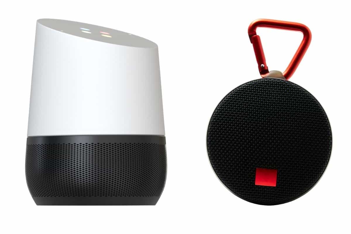 Google Home and a Bluetooth speaker